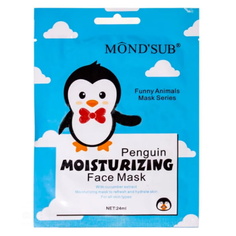 Тканевая маска MondSub Funny Animals Moisturizing Penguin Printed Facial Mask 24 мл