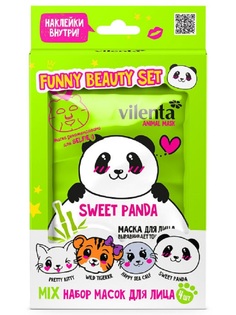 Набор масок для лица Vilenta Animal mask Sweet Panda 4шт