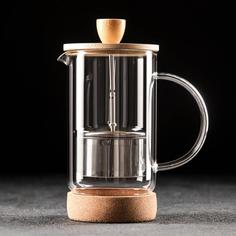Френч-пресс «Эко cork», 600 мл No Brand