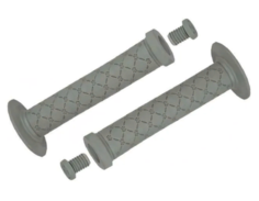 Грипсы велосипедные ручки на руль С100 на руль резиновые BMX 145мм торцевая защита+защита Clarks