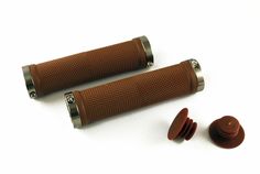 Грипсы велосипедные ручки на руль CLO201 на руль резиновые 130мм с 2 фиксатора коричнево- Clarks