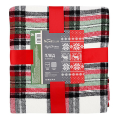 Плед Homeclub Royal Christmas 125x150 см акрил разноцветный