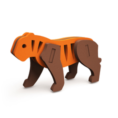 Конструктор 3D El`BascoToys Тигр , 09-017, 9 деталей