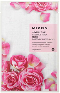 Mizon Успокаивающая тканевая маска для проблемной кожи Joyful Time Essence Mask Rose