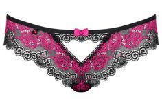 Изысканные кружевные трусики Tulia с пикантным вырезом Obsessive