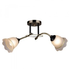 Люстра потолочная 2*60Вт E27 MD.QH-0072-2 AB бронза Image