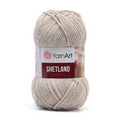 Пряжа YarnArt Shetland, 100 г, 220 м шерсть, акрил 504 светло-бежевый, 5 мотков