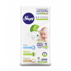 Подгузники Sleepy Natural Newborn (2-5 кг), 40 шт.