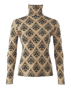 свитер Free Age W23.SW045M.6030 xs бежевый+черный