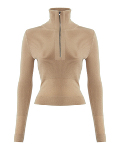 шерстяной джемпер Free Age W23.SW048.2030 xs бежевый