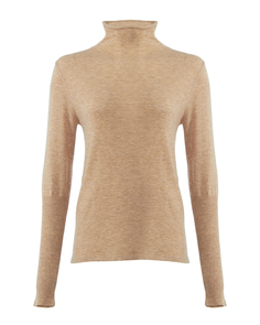 тонкий шерстяной свитер Free Age W23.SW036.2000 l бежевый