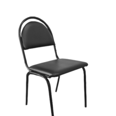 Стул офисный Стандарт эко-кожа черный, в кабинет No Brand