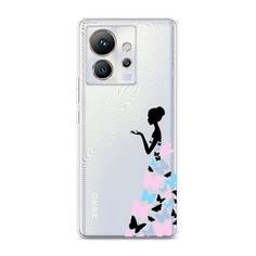 Чехол Awog для Infinix Zero Ultra 5G "Платье из бабочек"