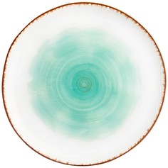 Тарелка для закусок Elan Gallery Кантри бирюзовая 18,2 см