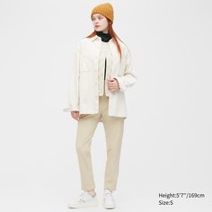 Брюки женские UNIQLO 450643COL30 бежевые S (доставка из-за рубежа)