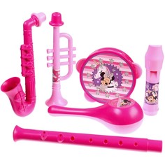Музыкальные инструменты в наборе, 5 предметов, Минни Маус, цвет розовый SL-05807 Disney