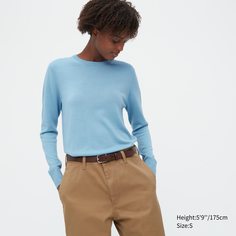 Джемпер женский UNIQLO 450509COL62 синий S (доставка из-за рубежа)