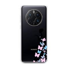 Чехол Awog для Huawei Mate 50 Pro "Платье из бабочек"