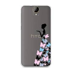 Чехол Awog для HTC One E9 Plus "Платье из бабочек"