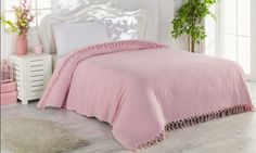 Покрывало NICE BED SPREAD цвет розовый (Pink) евро (макси) Irya