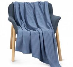 Плед-покрывало хлопковый коса индиго (Indigo) 160х230 No Brand