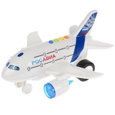 Технопарк Машина - Авиалайнер, 24 см, свет и звук
