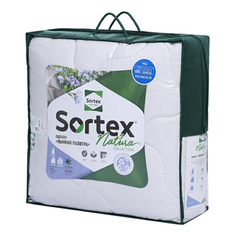 Одеяло Sortex Льняная палитра 1,5-спальное хлопок всесезонное белое