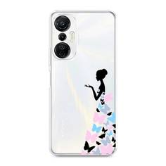 Чехол Awog для Infinix Hot 20S "Платье из бабочек"