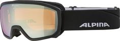 Очки Горнолыжные Alpina 2022-23 Scarabeo Jr. Q-Lite Black Matt