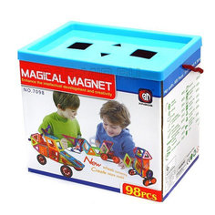 Магнитный конструктор Xinbida ведро 98 деталей Magical Magnet
