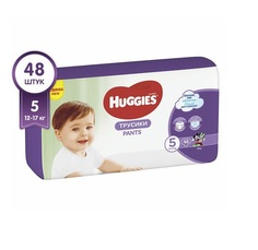 Подгузники-трусики Huggies 5 (12-17 кг) 48 шт