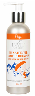 Шампунь F-light ПРОТИВ ПЕРХОТИ с климбазолом и маслом апельсина, 200 мл Invit