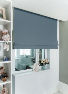 Римские шторы из блэкаута, Моя Штора, цвет Темно-серый