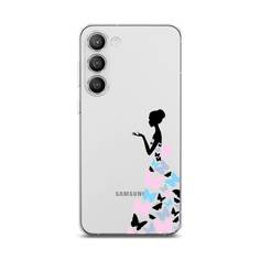 Чехол Awog для Samsung Galaxy S23 Plus 5G "Платье из бабочек"
