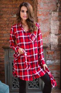 Туника домашняя женское Mia Mia 16256 красное S