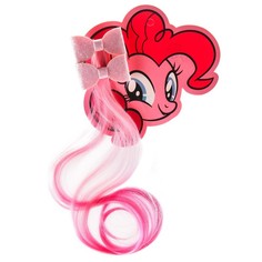 Набор прядей для волос на зажиме "Бантик. Пинки Пай", My Little Pony, розовый, 40 см Hasbro