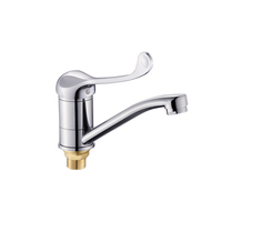 Смеситель для кухни Feinise с коротким изливом, крепление гайка, хирургический