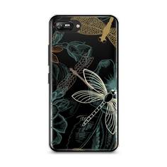 Силиконовый чехол "Тени стрекоз" на Itel A35 / Ител А35 Awog