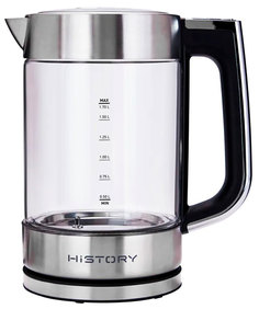 Чайник электрический HiSTORY IK-GD121 1.7 л transparent