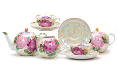 Чайный сервиз Дулево Тюльпан Свадебный 15 предметов на 6 персон Дулевский фарфор