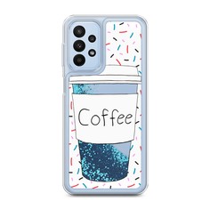 Чехол Awog 2105093-1 для Samsung Galaxy A23 "Coffee прозрачный стакан"