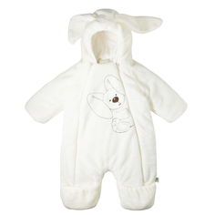 Комбинезон детский Сонный гномик Пушистый Зайка, белый, 80