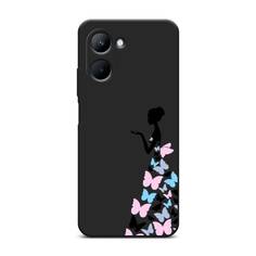 Чехол Awog 2511352-1 для Realme C33 "Платье из бабочек"