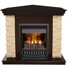 3D-электрокамин Elford Corner AO c очагом 3D Oregan Real Flame