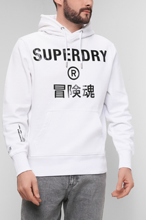 Худи мужское Superdry M2011742A белое 2XL
