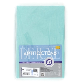 Простыня на резинке поплин, "АРТ Дизайн" "Радуга-Актив Ментоловый"; 120 х 200 (размер) Артпостель