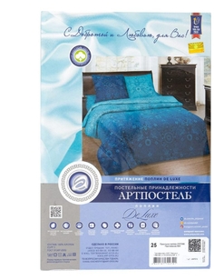 Простынь 1.5 сп. 150х215 см поплин Притяжение Артпостель