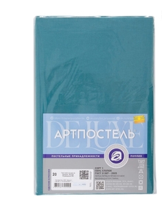 Простыня на резинке поплин, "АРТ Дизайн" "Радуга-Актив Изумрудный"; 90 х 200 (размер) Артпостель
