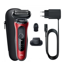 Электробритва Braun 61-R1200S red, black