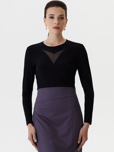 Блуза женская Арт-Деко R-1234 черная 56 RU